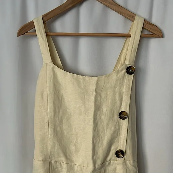 Faithfull the Brand NWT Cream Sainte Marie Pants Jumpsuit **Size 6**🌸🌸 - Picture 5 of 7